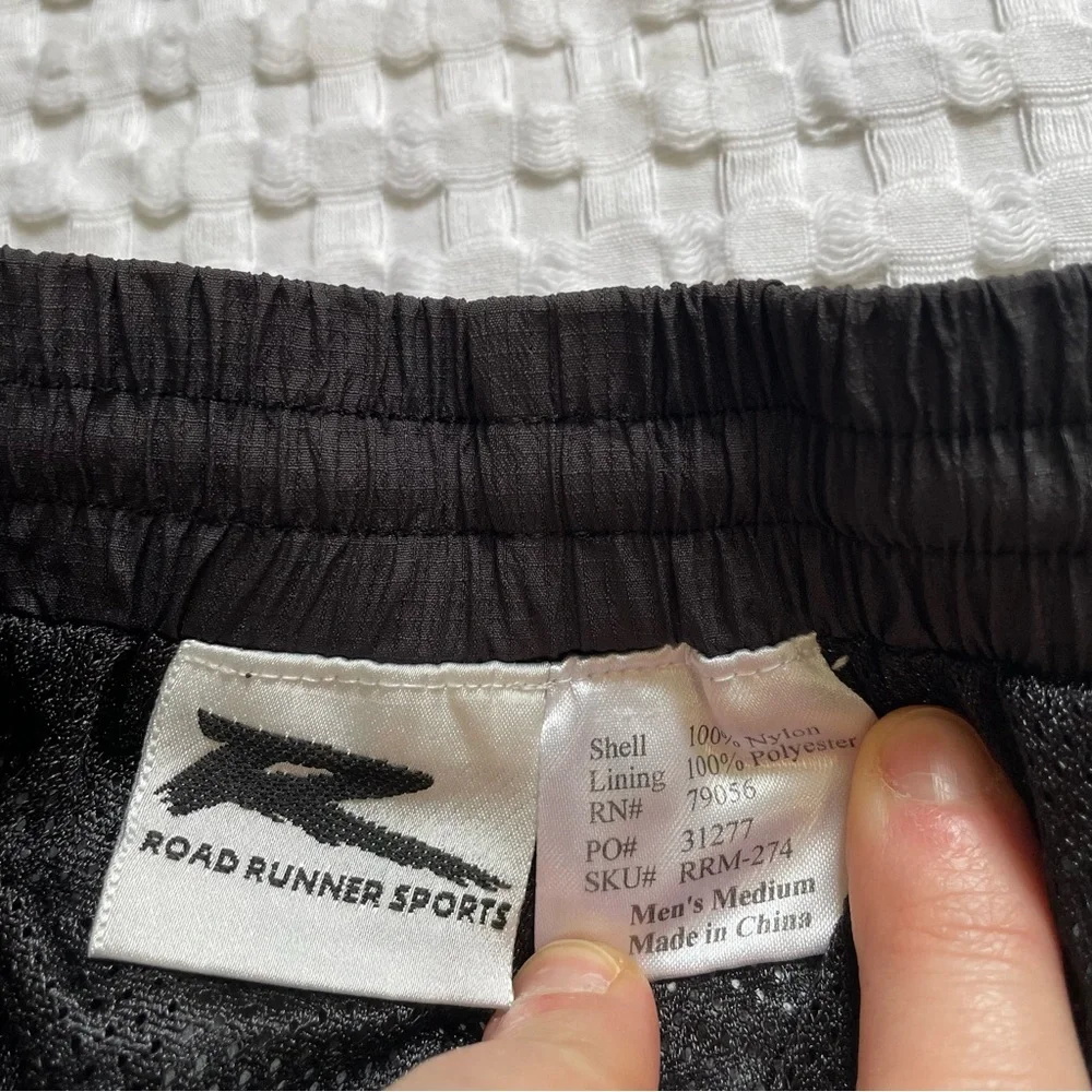 Roadrunner Sports Windstopper Wind Rain Pants Medium Men’s Black Nylon‎ - Picture 2 of 7